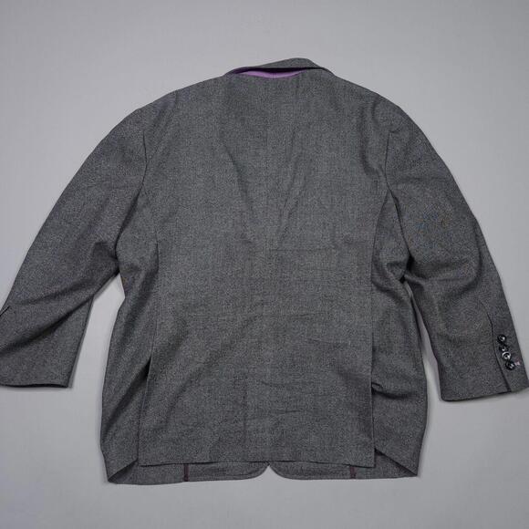Trunk Club Custom Unstructured Gray Wool Blazer Surgeons Cuffs Designer 44 Chest - Picture 2 of 9